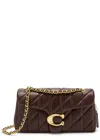 Coach Quilted Tabby Shoulder Bag 26 With Chain Handbags Bordeaux In Brown