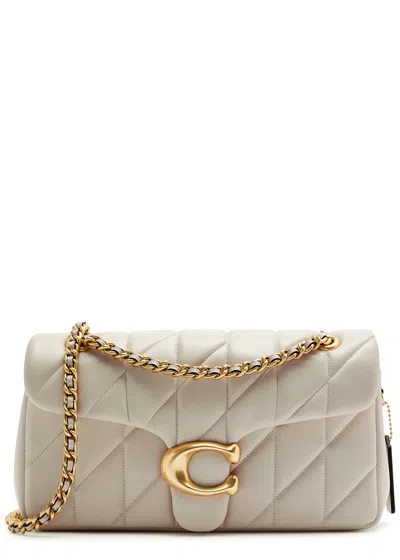 Coach Tabby 26 Quilted Leather Shoulder Bag In Ivory