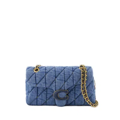 Coach Tabby 26 Quilted Shoulder Bag In Blue