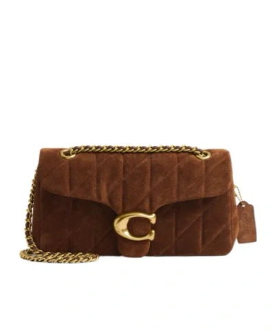 Coach Tabby 26 Quilted Shoulder Bag In Brown