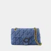 Coach Tabby 26 Quilted Denim Cross-body Bag In Blue