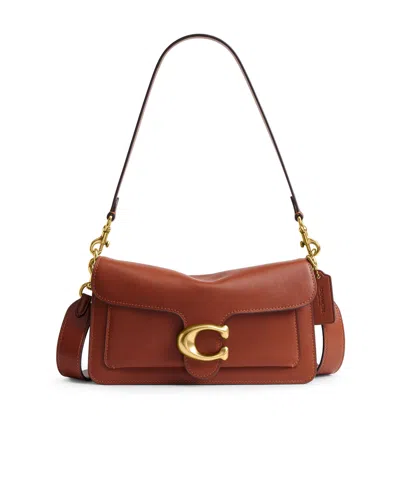 Coach Tabby Leather Shoulder Bag In Brown
