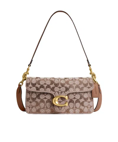 Coach Tabby 26 Logo-pattern Shoulder Bag In Purple