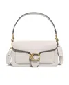 Coach Tabby Pebbled-leather Tote Bag In White