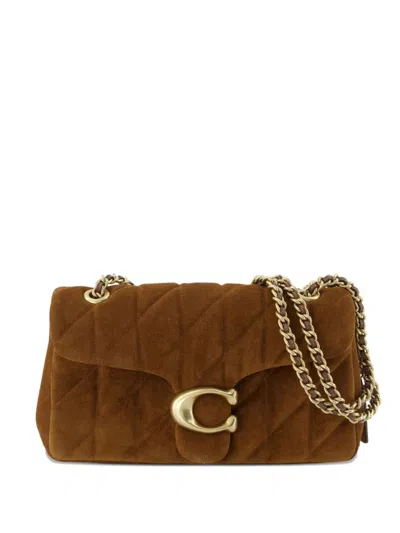 Coach Tabby 26 Suede Leather Shoulder Bag In Brown