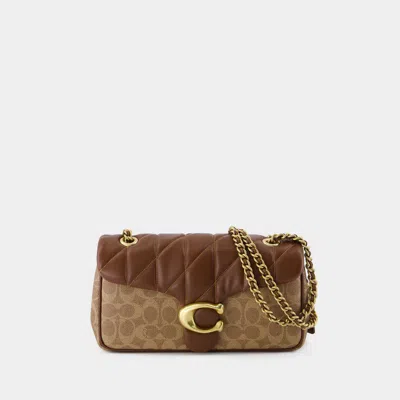 Coach Tabby 26 With Chain Shoulder Bag In Brown