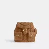 Coach Tabby Backpack With Pillow Quilting In Brown