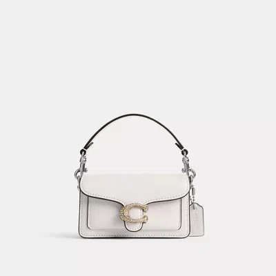 Coach Tabby Bag 12 In Silver/chalk