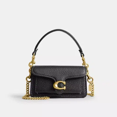 Coach Tabby Bag Charm In Black