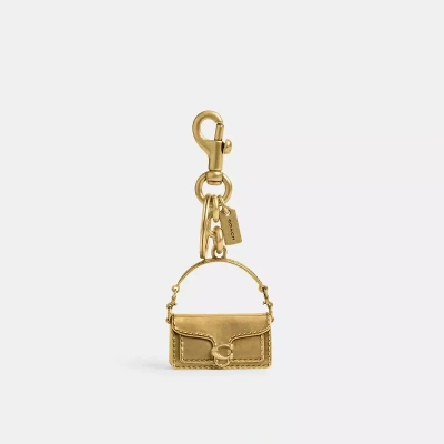 Coach Tabby Bag Charm In Brass/brass