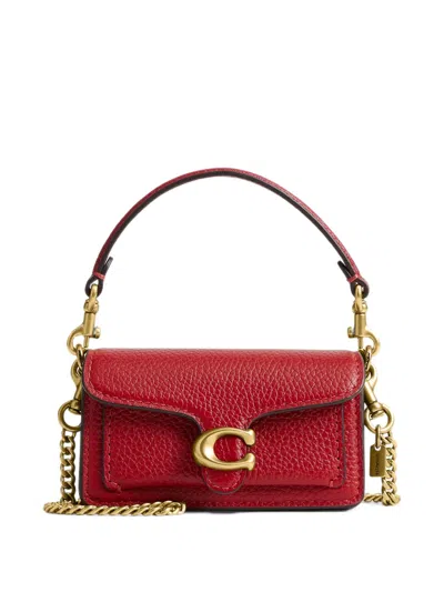 Coach Tabby Bag Charm In Red