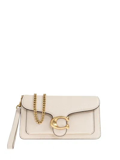 Coach Tabby C-plaque Detachable-chain Crossbody Bag In Neutral