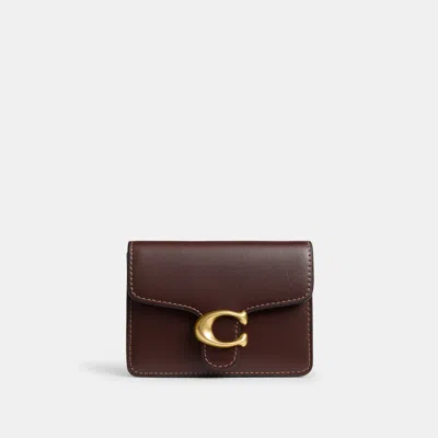 Coach Tabby Card Case In Brass/maple