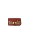 Coach Logo-plaque Crossbody Bag In Brown