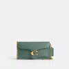 Coach Tabby Chain Clutch In Green