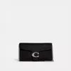 Coach Tabby Chain Clutch In Silver/black