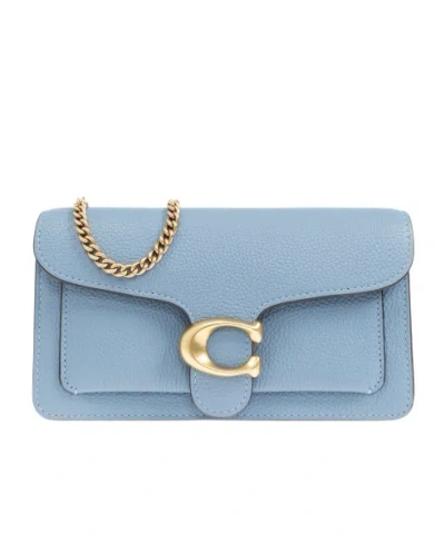 COACH COACH TABBY LOGO PLAQUE CHAIN-LINKED CROSSBODY BAG