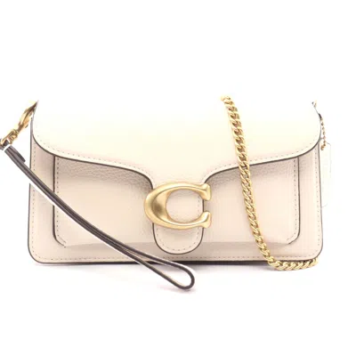 Coach Tabby Chain Crossbody Bag Ivory In White