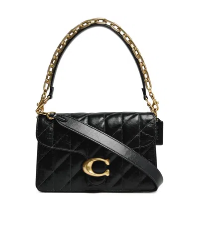 Coach Tabby Chain Shoulder Bag In Black