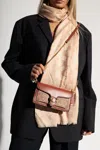 Coach Tabby Chain Clutch In Signature Canvas In Brown