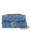Coach Tabby 26 Quilted Denim Cross-body Bag In Blue