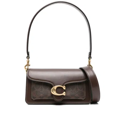 Coach Tabby Flap Shoulder Bag In Brown