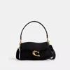 Coach Tabby Geschwungene Schultertasche In Black