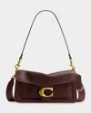 Coach Tabby Grain Leather Shoulder Bag In Brown