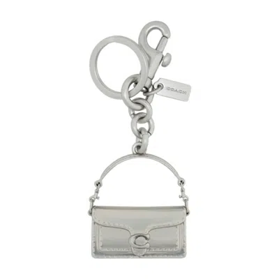 Coach Tabby Key Case In Silver