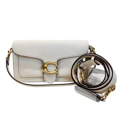 Coach Tabby Leather 2way Handbag In White