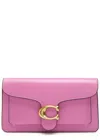 Coach Tabby 20 Logo Plaque Quilted Shoulder Bag In Fuchsia