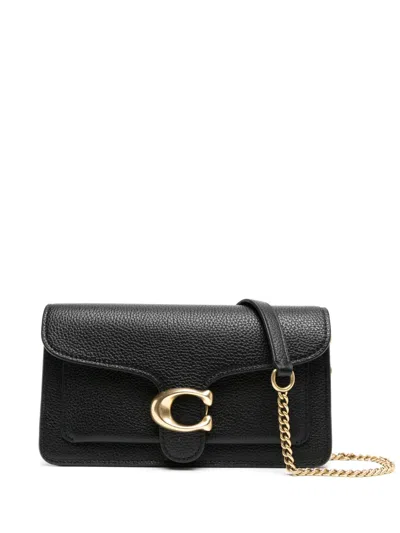 Coach Tabby Leather Crossbody Bag In Black