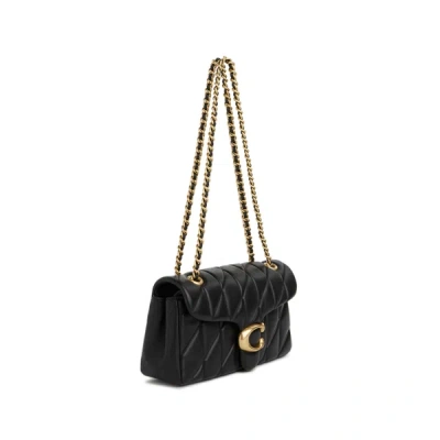 Coach Tabby Quilted Shoulder Bag In Black