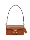 Coach Tabby Leather Shoulder Bag In Brown
