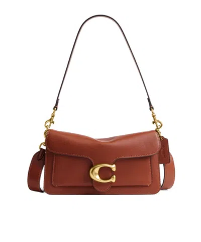 Coach Tabby Leather Shoulder Bag In Brown