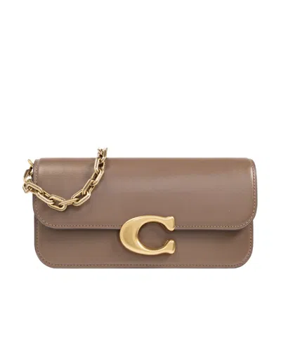 Coach Tabby Leather Shoulder Bag In Brown