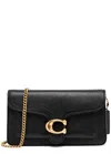 Shop Coach Tabby Leather Wallet On Chain, Leather Wallet, Black