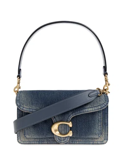 Coach Tabby Logo-detail Tote Bag In Blue