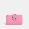 Coach Tabby Medium Wallet In Silver/vivid Pink