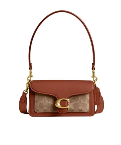 Coach Tabby Monogrammed Shoulder Bag In Brown