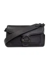 Coach Tabby Pebbled-leather Shoulder Bag In Black