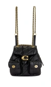 Coach Tabby Quilted Backpack In Black