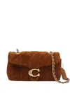 Coach Quilted Suede Tabby Shoulder Bag 20 With In Brown
