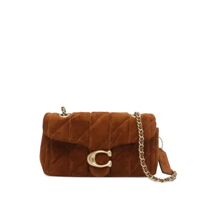 Coach Tabby Quilted Crossbody Bag In Brown