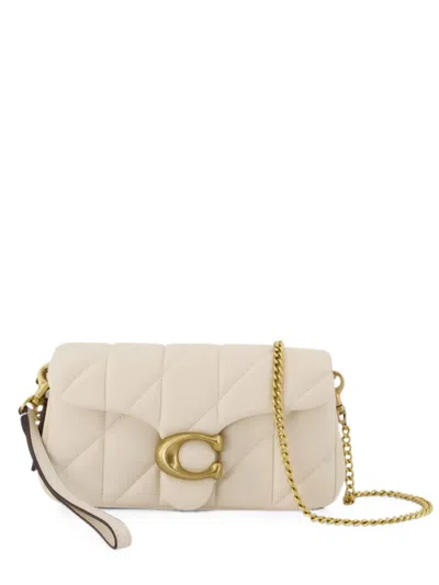 Coach Tabby Quilted Leather Shoulder Bag In Neutral