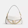 Coach Tabby Schultertasche 30 Mit Kette In White