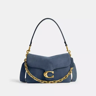 Coach Tabby Schultertasche Mit Kette In Blue