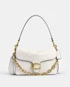 Coach Chain Tabby Shoulder Bag In White
