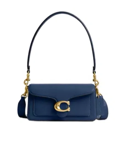 Coach Tabby Shoulder Bag 20 In Brass/dark Blue