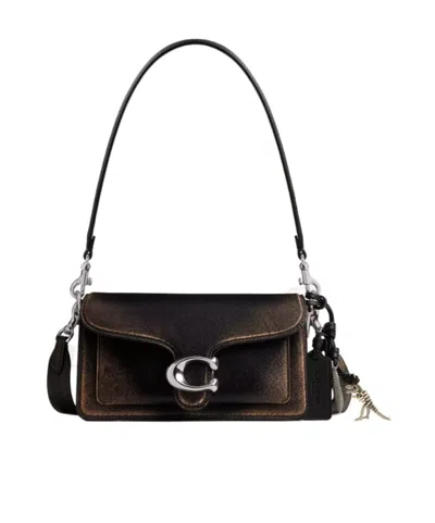 Coach Tabby Shoulder Bag 20 In Loved Leather In Brown